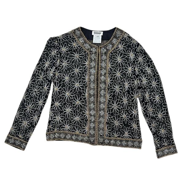 Vintage Mark & John By Gopal Floral Sequin Blazer - Picture 5 of 7